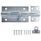 Prosource Padlockable Barrel Bolt, 0.6 Dia in Bolt Head, 6 in L Bolt, Steel, Zinc 33305ZCX-PS - alternate 1