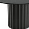 Homeroots 52" Black Solid Wood Pedestal Base Round Top Dining Table 721038 - alternate 2