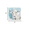 Homeroots 30" x 30" Blue Pastel Watercolor Cow Unframed Canvas Wall Art 398924 - alternate 2
