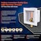 Everflow Icemaker Outlet Box W/ Hammer Arrester, 1/2'' Press, White ABS (Single) SB100-RH - alternate 2