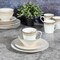 Gibson Elite Spiral Embossed 16 Piece Stoneware Dinnerware Set in Taupe 120042.16R - alternate 2