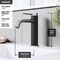 Vigo Madison Single Handle Single-Hole Bathroom Faucet in Brushed Nickel and Carbon Fiber VG01044BN - alternate 2