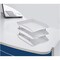 Acrimet Facility 3 Tier Letter Tray Front Load Letter Size Desktop File Organizer Plastic White 265.BO - alternate 3