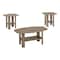 Homeroots Set of Three 36" Taupe Coffee Table With Shelf, 3PK 366081 - alternate 1