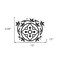 Homeroots 12" X 12" Tulipa White and Gray Peel and Stick Removable Tiles 555893 - alternate 2