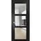 Sartodoors Solid Interior French, Lucia 2555 Matte Black with Clear Glass, Single Regular Panel Frame Trims H LUCIA2555ID-BLK-2884 - alternate 1
