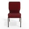 Flash Furniture 18.5"W Stack Church Chair in Burgundy Fabric, 4PK 4-XU-CH-60096-BY-GG - alternate 4