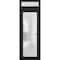 Vdomdoors Front Exterior Prehung FiberGlass Door Frosted Glass / Manux 8102 Matte Black / Transom Window / Of MANUX8102EXD-BLK-W36 x H80+14-LH - alternate 1
