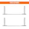 Buyers Products Anti-Sail Brackets, 24IN Wide Short, PR B2418ASBCPKGD - alternate 2