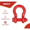 Mytee Products 1 1/8inAnchor Shackle Forged Carbon Steel w/Safety Screw Pin Load Limit 19,000lbs SHACKLE-ANCHOR-BT-118 - alternate 3