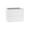 Homeroots 24" White Wood Freestanding Bathroom Vanity With White Sink And Two Drawers 627446 - alternate 1