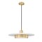 Z-Lite Ludo Matte White + Modern Gold 1 Light Pendant 829P20-MW-MGLD-LED - alternate 2