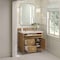 James Martin Vanities Lorelai 36" Single Vanity, Light Natural Oak, w/ 3 CM Siberian Silestone Top 424-V36-LNO-3SFR - alternate 4