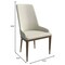 Leisuremod Viva Collection Modern Wooden Dining Chair in Taupe, 4PK VC24TP4 - alternate 2