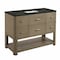 James Martin Vanities Lucian 48" Single Vanity, Pebble Oak, w/ 3 CM Phantome Eclos Widespread Top D704-V48-PBO-WPHT - alternate 2