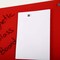 M&T Displays Frameless Tempered Glass Dry Erase Board Magnetic Board - Red - 23.63x35.44 inch T00MGB0469X2000 - alternate 3