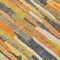 Homeroots 3' X 5' Orange And Beige Striped Washable Indoor Outdoor Area Rug 609042 - alternate 2