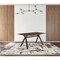 Homeroots 63" Walnut And Black Rectangular Dining Table 486017 - alternate 2