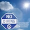 Signmission No Diving, 4 inch X 4 inch, Vinyl Decal, 2PK OC-D-2PACK-4-130 - alternate 2