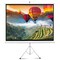 Pyle 72 Inch Outdoor Projector Screen with Stand-Portable Fold Out Roll Up Screen with Tripod Stand, White PRJTP72 - alternate 1