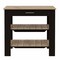 Homeroots Black and Natural 40in Kitchen Island With Storage 474094 - alternate 3
