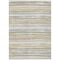 Homeroots 8' X 10' Ivory Beige And Green Striped Washable Indoor Outdoor Area Rug 598905 - alternate 4