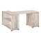 Homeroots 60" Taupe L Shape Computer Desk With Three Drawers 333523 - alternate 4