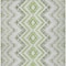 Homeroots 8' X 10' Green Ivory And Gray Geometric Washable Indoor Outdoor Area Rug 581542 - alternate 2