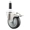 Service Caster 4 Inch 316SS Thermoplastic Rubber Swivel 7/8 Inch Stem Caster Lock Brake SCC SCC-SS316TTLEX20S414-TPRB-78 - alternate 1