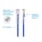 Monoprice Slim Cat6 Utp Network Cable, 2 ft.Blue 13523 - alternate 2