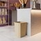 Regal Altair 19 Gallon Square Beige Plastic Trash Can, Space-Saving Design ZR-TC-100-SQ19BG - alternate 2