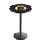 Holland Bar Stool Co 36" Blk Wrinkle Boston Bruins Pub Table, 36" dia. Top L214B3636BosBru - alternate 1