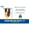 Vestil Polyurethane Rigid Caster 4 In. Diameter x 2 In. Width 594 Lb. Capacity Orange/Black CST-BN-4X2PUP-R - alternate 2