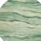 Homeroots 8' Green Round Striped Washable Indoor Outdoor Area Rug 608114 - alternate 2