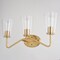 Vaxcel Beverly 3 Light Gold Muted Brass Bathroom Vanity Fixture Clear Glass Shade, LED Compatible W0442 - alternate 2