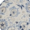 Homeroots 4' Blue And Gray Round Floral Indoor Outdoor Area Rug 546639 - alternate 2