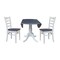 Whitewood Industries Extension Dining Tables, 45 in L, 38 in H, Parawood, 3 Piece Set K05-42DPT-C617-2 - alternate 2