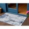 Homeroots 3' X 5' Navy Blue And Ivory Abstract Washable Indoor Outdoor Area Rug 582662 - alternate 1