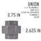 B & K 1-1/4 in. FIP each X 1-1/4 in. D FIP Black Malleable Iron Union 310UU-114 - alternate 2