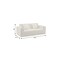 Homeroots 76" White Corduroy Sofa With Toss Pillows 723786 - alternate 2