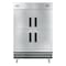 Koolmore 54 in. Commercial Stainless Steel Solid Half Door Reach-In Refrigerator 47 cu. ft. RIR-2D-SSHD - alternate 1