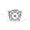 Homeroots 8" x 8" Blue and Aqua Pop Mosaic Peel and Stick Removable Tiles 400473 - alternate 2