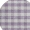 Homeroots 8' Lavender And Ivory Round Plaid Washable Indoor Outdoor Area Rug 595495 - alternate 3