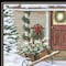 Homeroots Decorated Holiday Porch Black Framed Wall Art 572091 - alternate 1