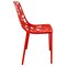 Leisuremod Modern Devon Aluminum Chair, Red DC23R - alternate 2