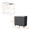 Homeroots 35" X 39" Gray And Silver Stainless Steel and Wood Utility Cabinet With Sink 553692 - alternate 2