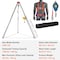 Vevor Confined Space Tripod Kit Rescue Tripod Fall Arrest 4-7 ft Legs 1200 lbs HXRT-05 - alternate 1