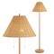 Jonathan Y Nando 61" 2-Light Coastal Bohemian Iron/Rattan LED Floor Lamp with Pull-Chain, Brown Wood Finish JYL3092A - alternate 1