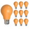 Bulbrite 25-Watt Equivalent Ceramic Amber Color A19 Weatherproof Outdoor E26 Medium BaseLED Light Bulb, 10PK 862313 - alternate 1