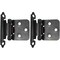 Laurey Flush Hinge - Matte Black- 6 Pair - Value Pack 28720 59933 - alternate 2